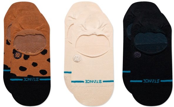 Stance - Women's Leopard No Show 3-Pack - Multifunktionssocken Gr 35-37 schwarz