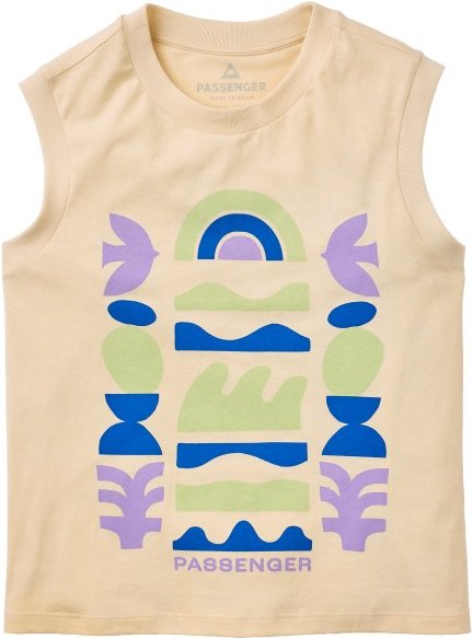 Passenger - Women's Papercut Recycled Cotton Vest - Top Gr L beige