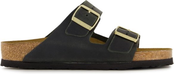 Thumbnail - Birkenstock - Arizona Oiled Leather - Sandalen Gr 38 - Regular oliv