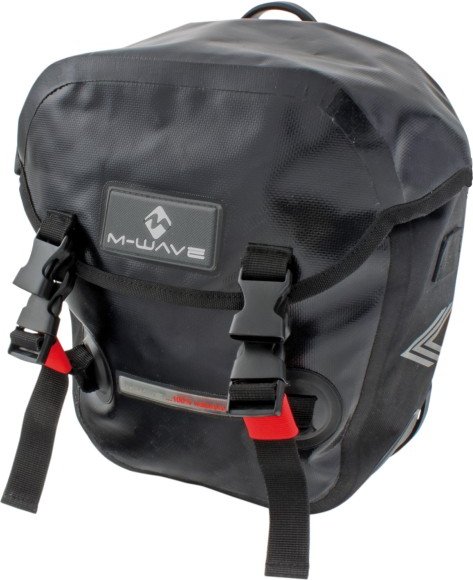 M-Wave - Manitoba Gepäckträgertasche - Gepäckträgertasche Gr 2 x 12,5 l grau