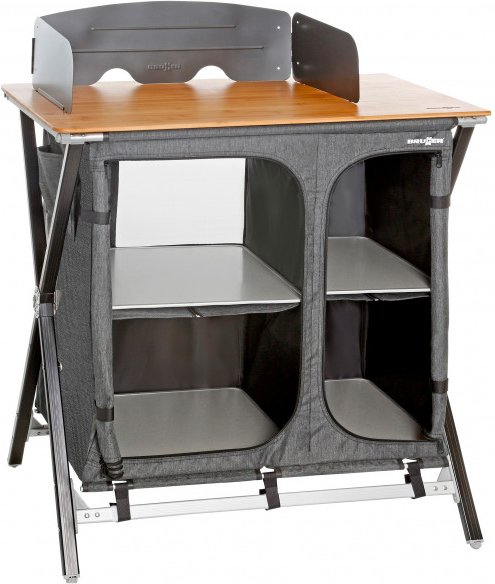 Brunner - Mercury Cross Square Cooker High Working Top - Campingschrank Gr 92 x 49 x H90 cm grau
