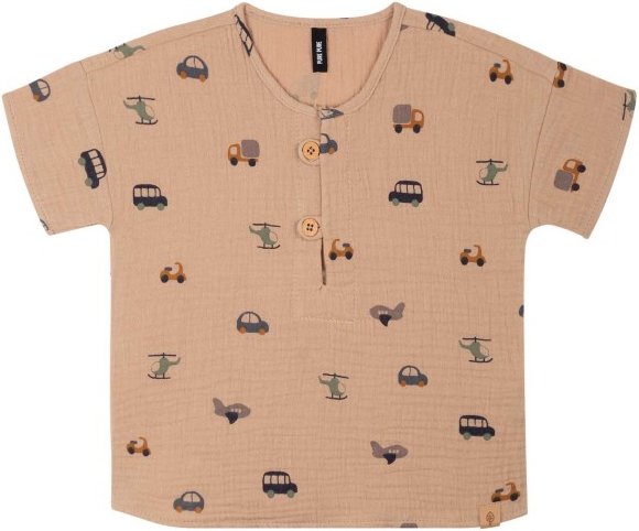 Pure Pure - Kid's Mini-T-Shirt Mull - T-Shirt Gr 122/128 beige