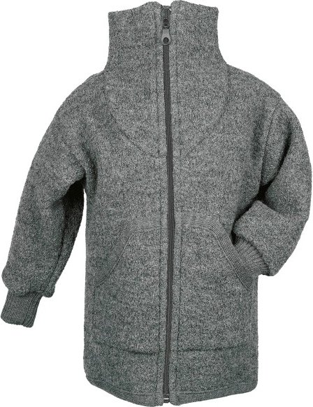 Thumbnail - Reiff - Kid's Troyer-Jacke Claas - Wolljacke Gr 128 grau