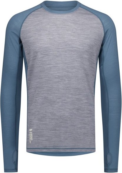 Mons Royale - Temple Tech L/S - Merinounterwäsche Gr S grau
