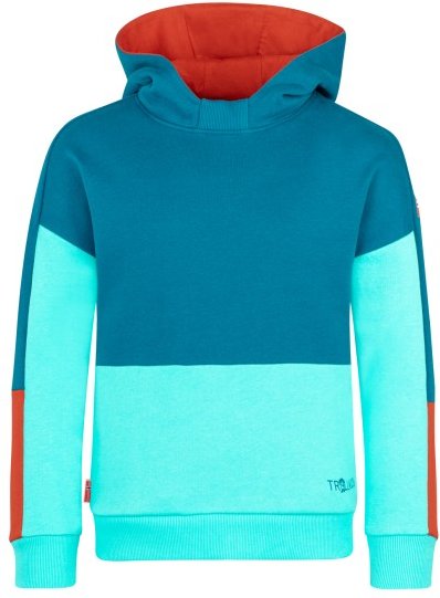 Trollkids - Kid's Rondane Sweater - Hoodie Gr 98 türkis