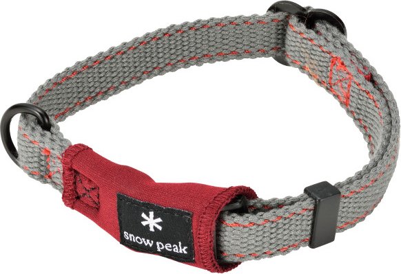 Snow Peak - Soft Collar - Hundehalsband Gr L grau/rot