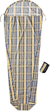 Cocoon - MummyLiner Cotton - Reiseschlafsack Gr 241 x 90/56 cm beige/grau