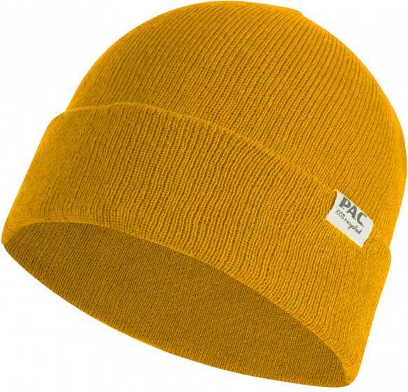 P.A.C. - Nature Bippa 100% Recycled Merino Beanie - Mütze Gr One Size gelb