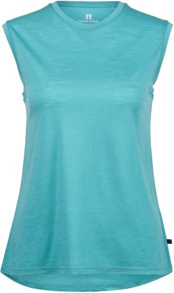 Heber Peak - Women's MerinoMix150 PineconeHe. Loose Tank - Merinoshirt Gr XL türkis