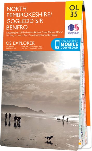 Ordnance Survey - Pembrokeshire North / Gogledd Sir Benfro - Wanderkarte Auflage 2020