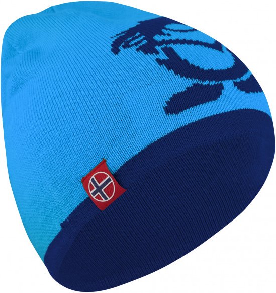 Trollkids - Kid's Troll Beanie - Mütze Gr 52-56 cm - 6-12 Years blau