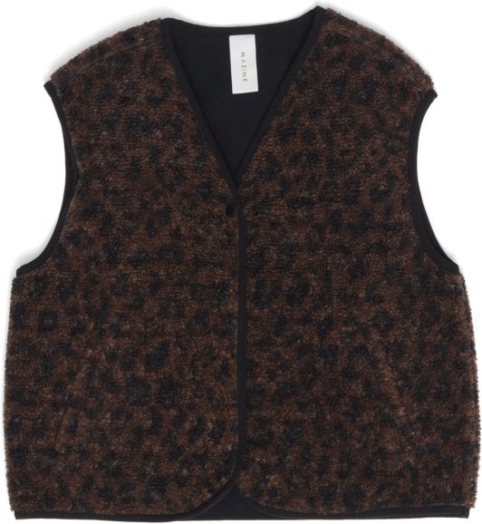 Thumbnail - Mazine - Women's Printed Sherpa Vest - Fleeceweste Gr XXL schwarz