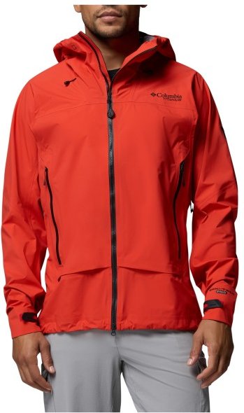 Columbia - Saudan Pro 3L Shell - Regenjacke Gr M rot