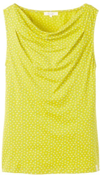 Thumbnail - Tranquillo - Women's Top mit Wassserfallausschnitt - Top Gr L gelb