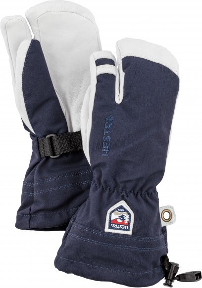Hestra - Kid's Army Leather Heli Ski 3 Finger - Handschuhe Gr 7 blau