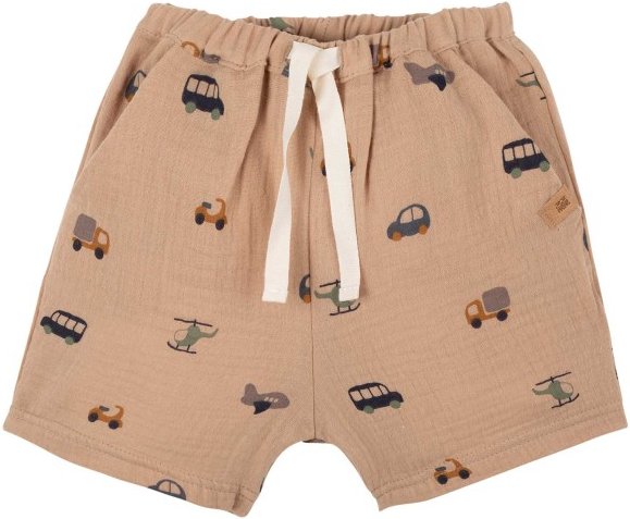 Pure Pure - Kid's Mini-Shorts Mull Uni - Shorts Gr 110/116 beige