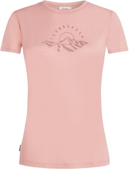 Icebreaker - Women's Merino 150 Tech Lite S/S Sunrise Summit - Merinoshirt Gr XS rosa
