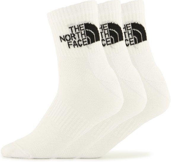 The North Face - Multi Sport Cush Quarter Socks 3-Pack - Multifunktionssocken Gr M weiß
