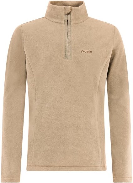 Thumbnail - Protest - Kid's Remutey 1/4 Zip Active Top - Fleecepullover Gr 152 beige
