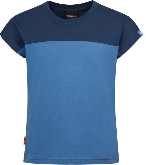 Trollkids - Girl's Bergen T - T-Shirt Gr 164 blau
