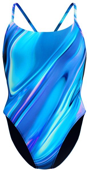 Speedo - Women's Printed Racerback 1 Piece - Badeanzug Gr XL blau