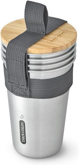 black+blum - Becher Set aus Edelstahl - Becher Gr 500 ml grau