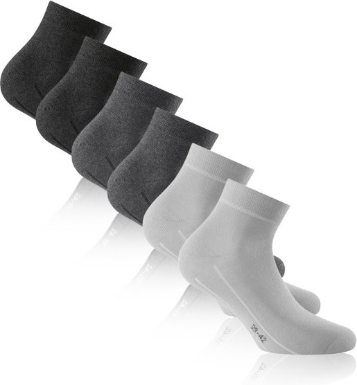 Rohner - Basic Sneaker Plus 3er Pack - Multifunktionssocken Gr 35-38 grau