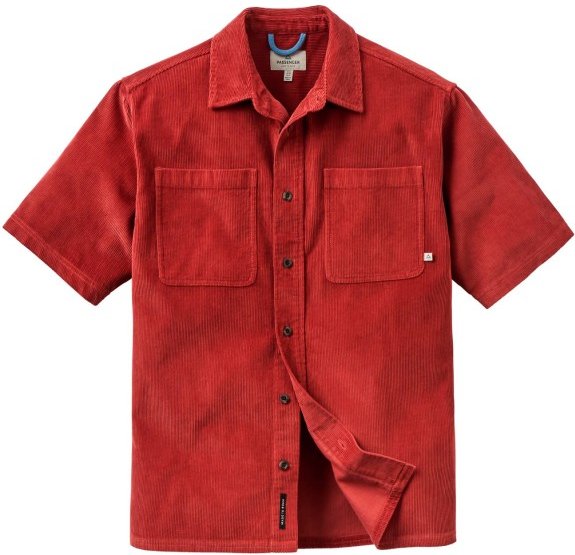 Passenger - Backcountry S/S Cord Shirt - Hemd Gr S rot