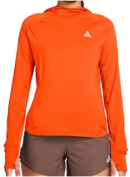 Nike - Women's ACG Trail UV Hooded Midlayer - Longsleeve Gr XS orange