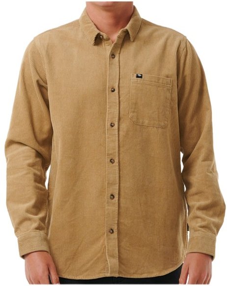 Thumbnail - Rip Curl - Classic Surf Cord L/S Shirt - Hemd Gr S beige/braun