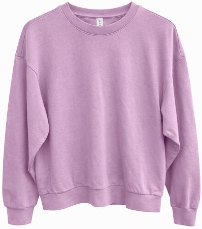 Mazine - Genderless Natural Dye Sweatshirt - Pullover Gr XS weiß/rosa