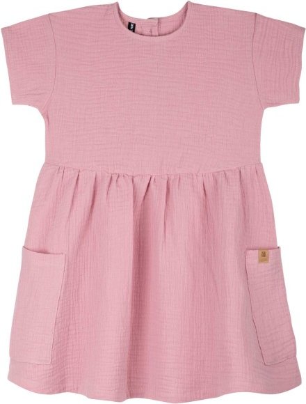 Pure Pure - Kid's Kleid Mull - Kleid Gr 110/116 rosa
