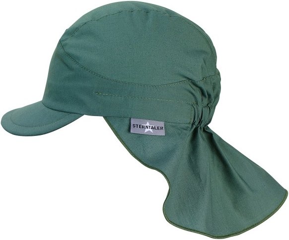 Thumbnail - Sterntaler - Kid's Schirmmütze mit Nackenschutz Uni - Cap Gr 49 cm türkis