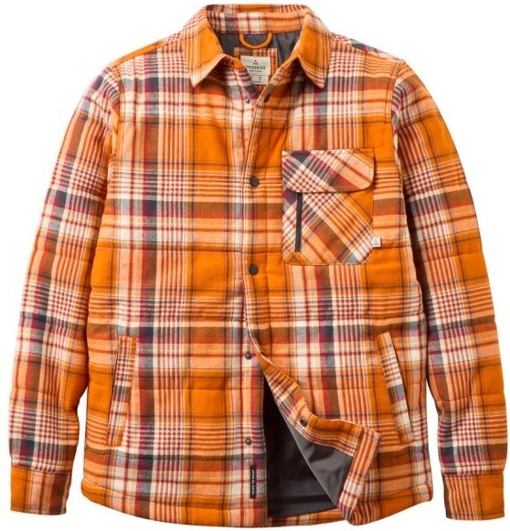 Passenger - Taranaki Quilted Overshirt - Freizeitjacke Gr S orange