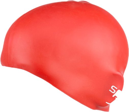 Speedo - Plain Moulded Silicone Cap Junior - Badekappe rot