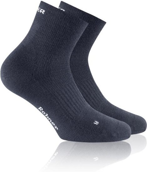 Thumbnail - Rohner - Dynamic Merino Quarter L/R - Wandersocken Gr 39-41 blau