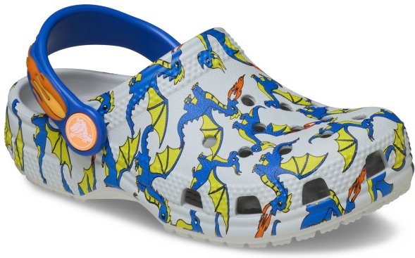 Crocs - Kid's Classic Dragon Graphic Clog - Sandalen Gr 25/26 bunt