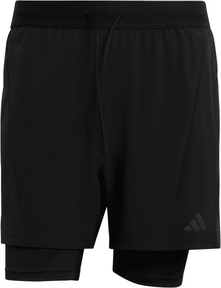 adidas - D4T 2in1 Shorts - Shorts Gr S schwarz