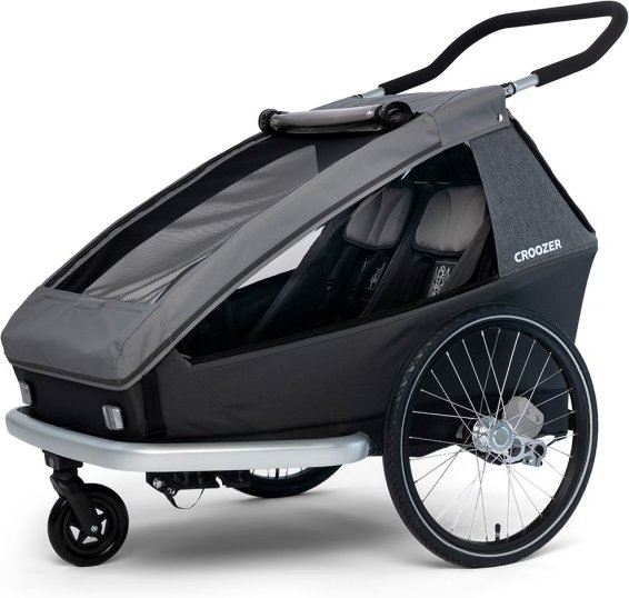 Thumbnail - Croozer - Croozer Kid Keeke 2 - Kinderanhänger grau
