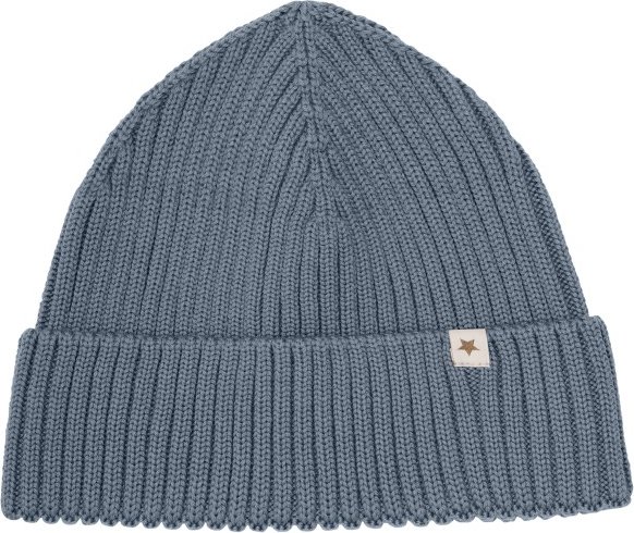Huttelihut - Kid's Beanie Wool Knit Merino - Mütze Gr 54 cm - 6-8 Years grau