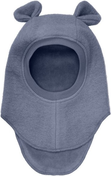 Huttelihut - Kid's Balaclava Ears Wool - Sturmhaube Gr 50 cm - 12-24 Months grau/blau