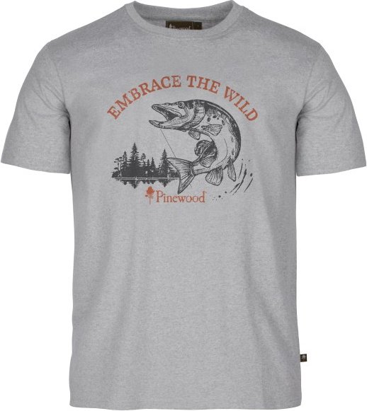Pinewood - Fishing T-Shirt - T-Shirt Gr XXL grau