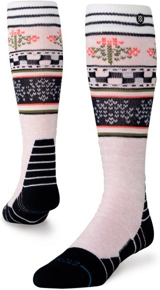 Stance - Women's Winter Bloom Mid Crew - Skisocken Gr S grau