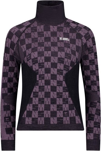 Thumbnail - Mons Royale - Women's Ascender Merino Seamless Mock Neck L/S - Merinounterwäsche Gr S grau