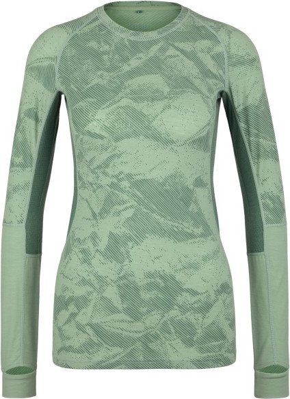 Stoic - Women's MerinoMesh150 SadjemSt. L/S - Merinoshirt Gr L grün