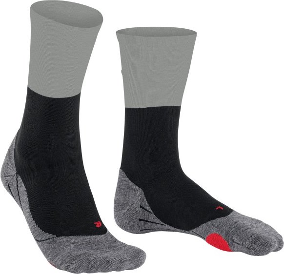 Falke - BC Gravel - Radsocken Gr 37-38 grau/schwarz