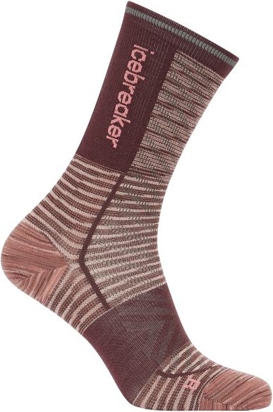 Thumbnail - Icebreaker - Women's Merino Blend Run+ UL Crew Fusion Dye - Laufsocken Gr M braun