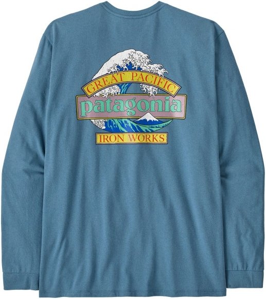 Patagonia - L/S Great Waves Responsibili-Tee - Longsleeve Gr M blau