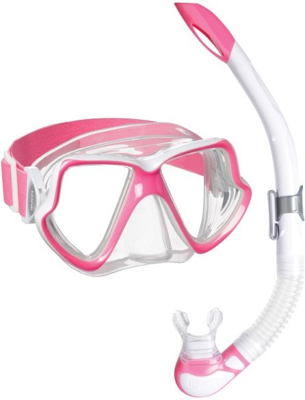 Mares - Wahoo Neon - Schnorchelset rosa/ clear