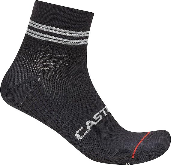 Castelli - Women's Anima 7 Sock - Radsocken Gr 35-38 schwarz/grau